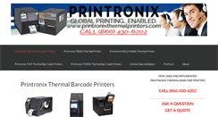 Desktop Screenshot of printronixthermalprinters.com