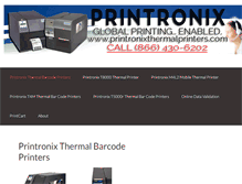 Tablet Screenshot of printronixthermalprinters.com